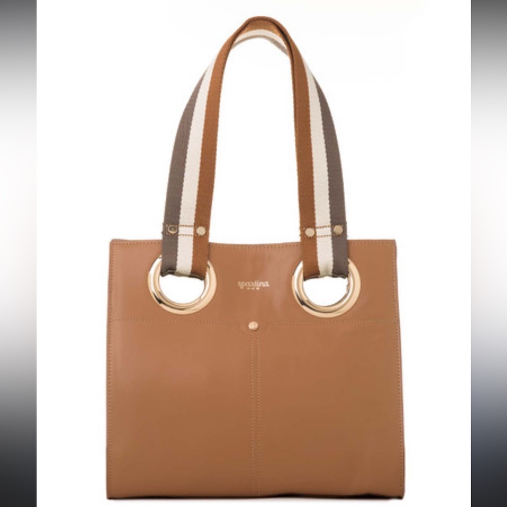 Spartina 449 Tan Tote Bag EUC